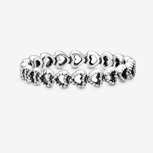 Pandora Sterling Silver Band of Hearts Ring
